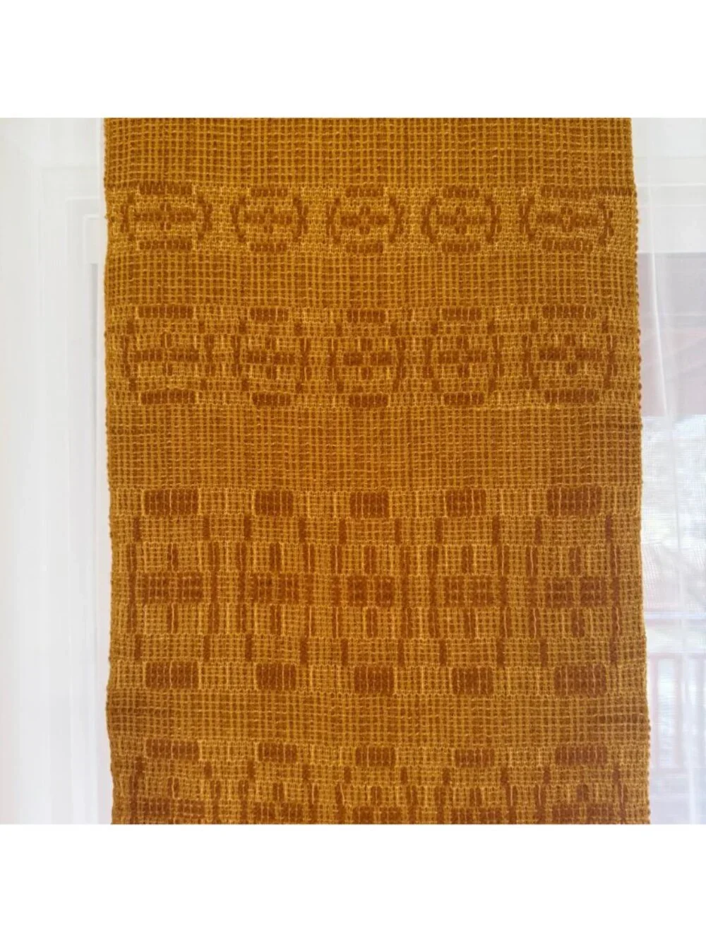 Vintage Hand Loomed Window Treatment 2 Panel Set 14